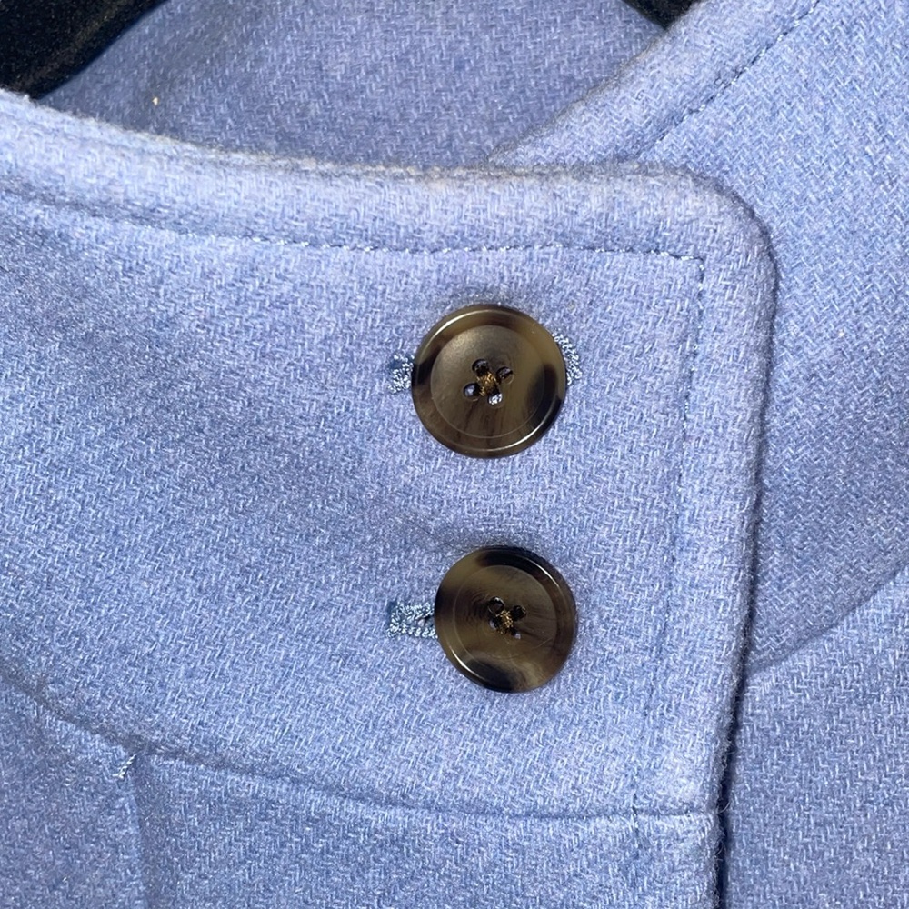 J Crew periwinkle coat - Picture 4 of 9